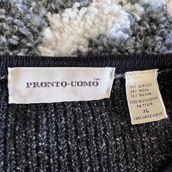 Pronto Uomo Wool Blend Vintage Pullover Sweater XL - Picture 2 of 5